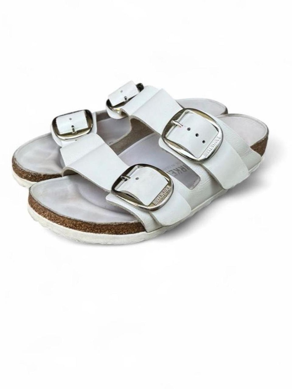 Birkenstock Arizona Big Buckle White Leather Sandals EU 37 US Women's 6 Narrow